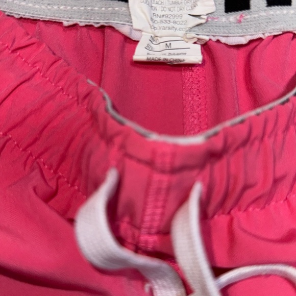 Varsity Bright Fuchsia Pink Athletic Cheer Shorts - Picture 2 of 4